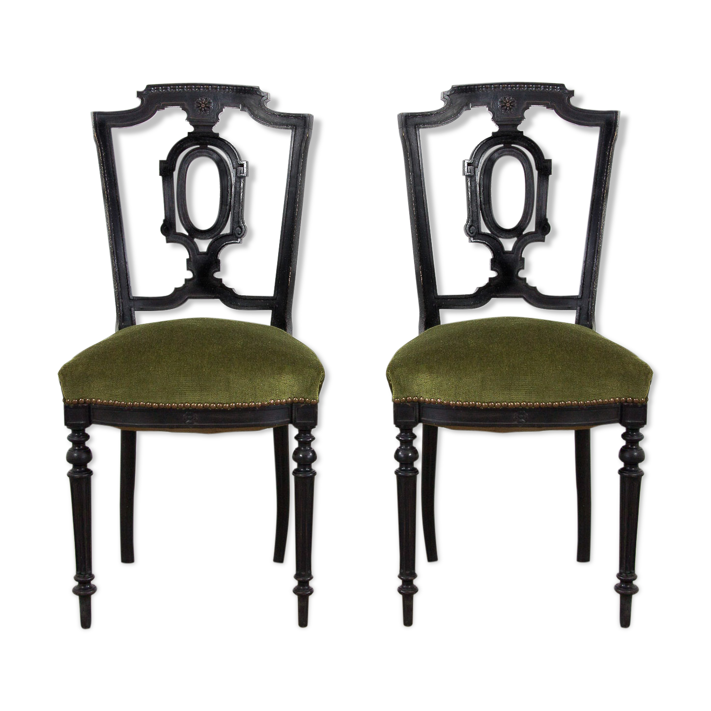 Ensemble de 2 chaises Napoléon III