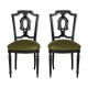 Ensemble de 2 chaises Napoléon III