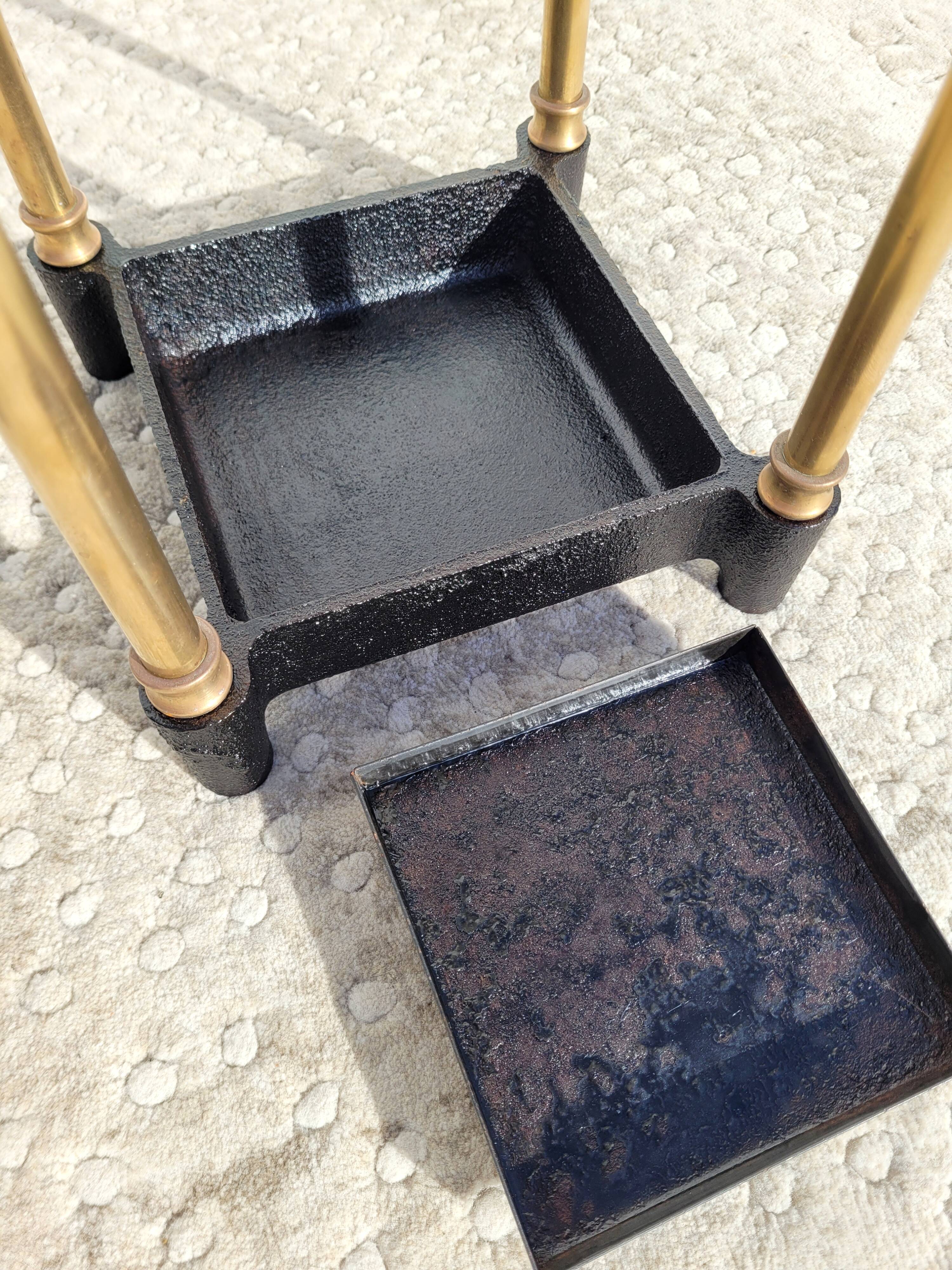 Victorian brass umbrella holder