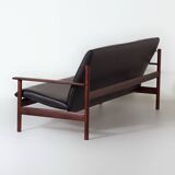 Lounge set by sven ivar dysthe for dokka møbler, 1960s – new black leather