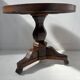 Empire-style mahogany and veneer guéridon, 19th century.