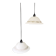 Pair of glass paste chandeliers