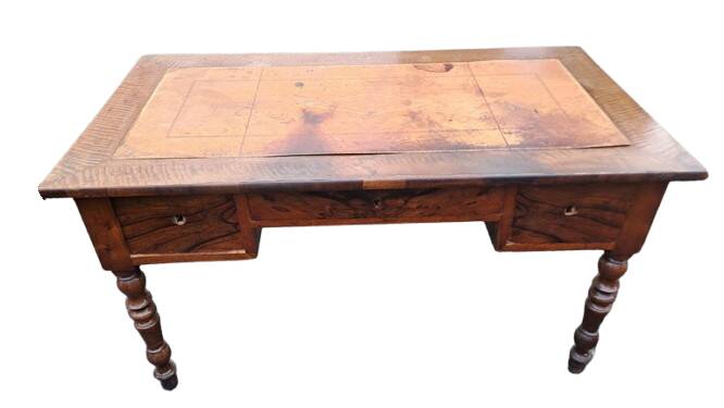 French Louis Philippe style mahogany feather desk – 1800s