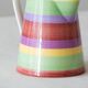 Multicolored striped ceramic jug "Happy Days"
