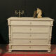 Former style Louis XVI in shabby white patinated wood 5 drawers