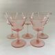 Set of 5 rosé glasses