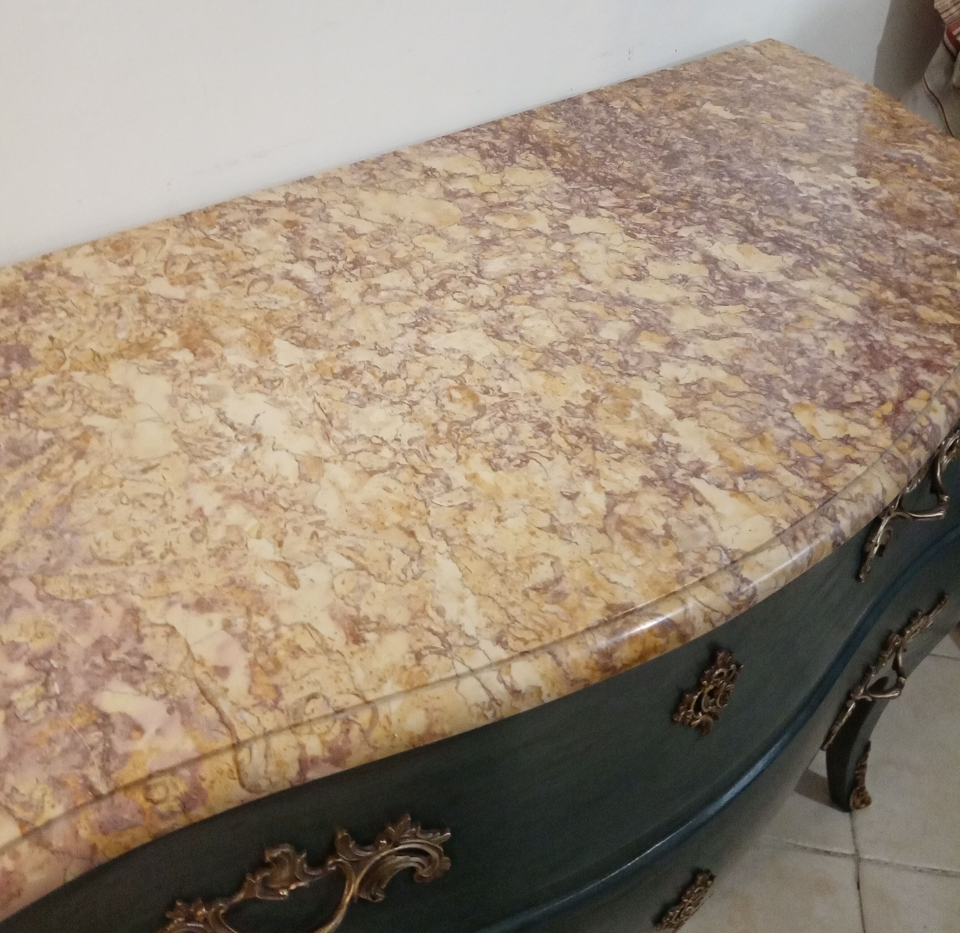 Louis XV curved dresser 2 drawers