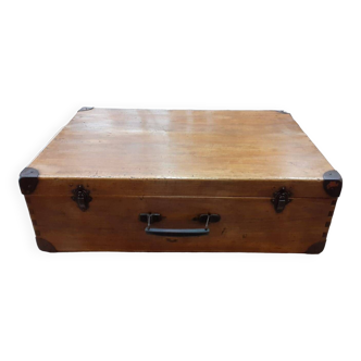 Vintage wooden suitcase
