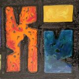 Madoura Jouver Coffee Table Wood and Ceramic Scandinavian Design France 1960