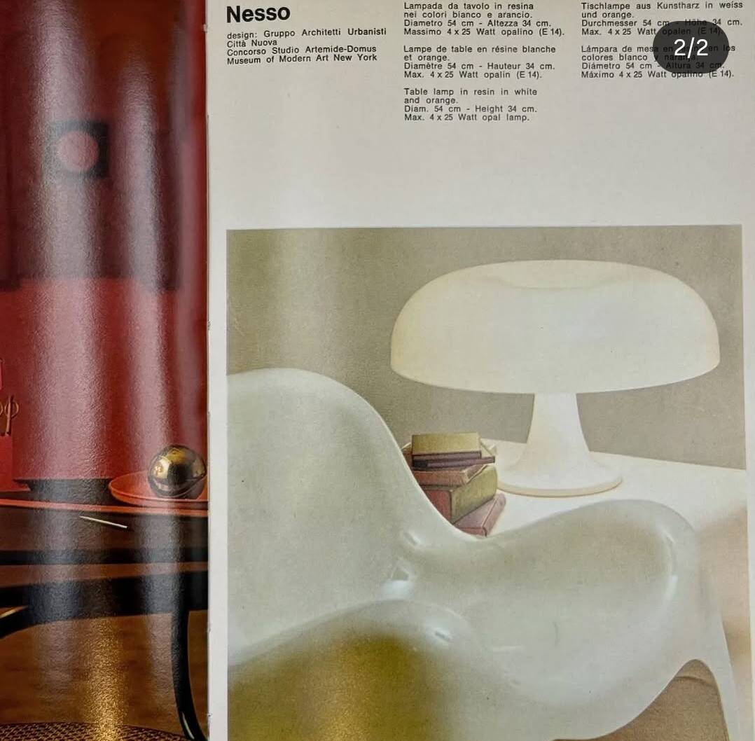 Nesso lamp by Giancarlo Mattioli for Artemide 1967