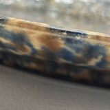 Grand plat fleuri bleu