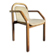 Bentwood armchair from the 1980s, upholstered, Scandinavian style, for dining room or office.