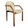 Bentwood armchair from the 1980s, upholstered, Scandinavian style, for dining room or office.