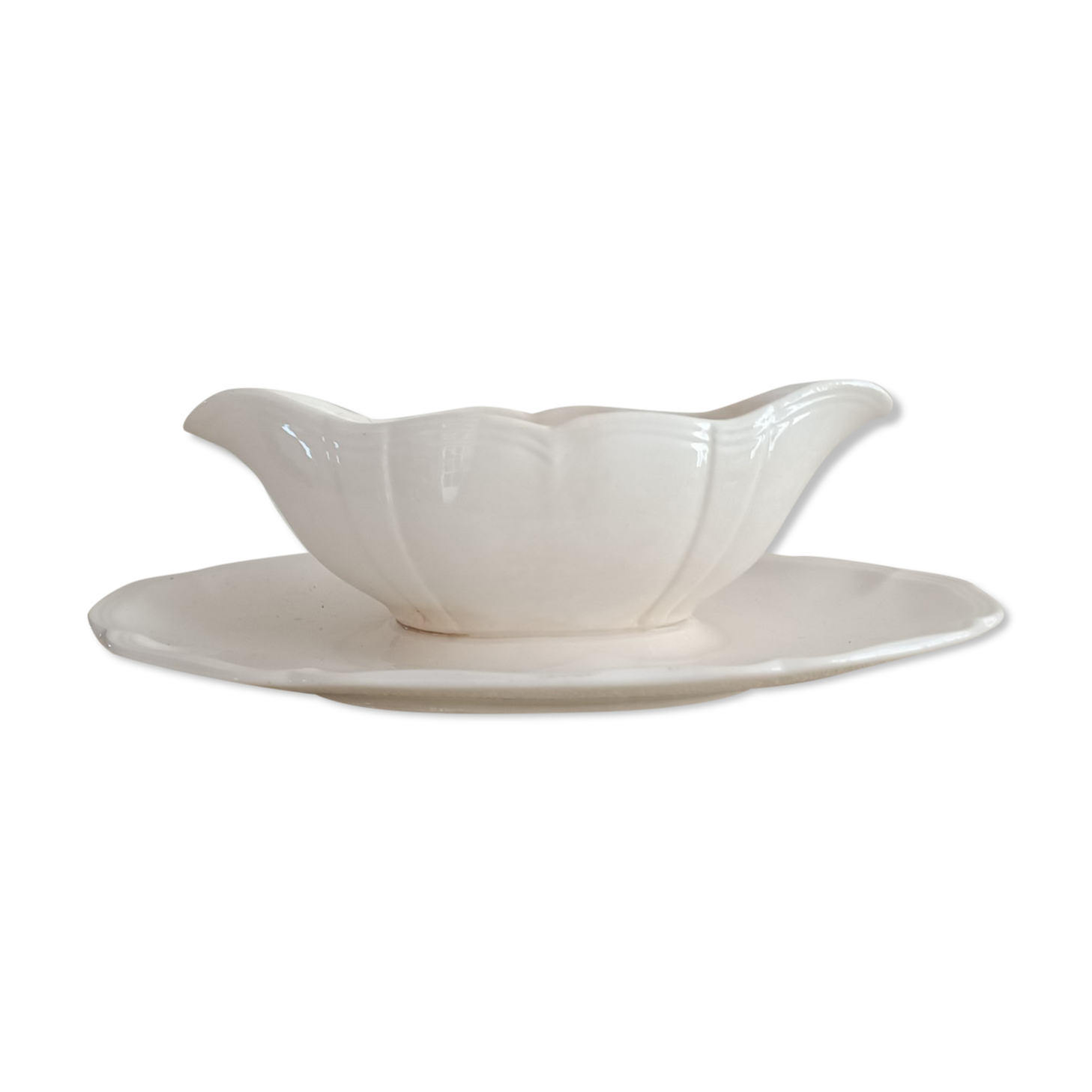Saucière ivoire de Sarreguemines