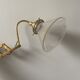 Old vintage brass accordion lamp