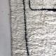 Moroccan Berber carpet Beni Ouarain with black graphic patterns 2.4x1.58m