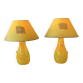 Vintage Murano lamps in a duo from the 90s/2000s.
