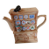 Vintage teapot in the shape of an English dresser with a cat – Swineside C