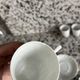 Service of 7 coffee cups + saucers in Limoges porcelain – Haviland –