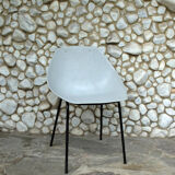 Pierre Guariche grey shell chair for Meurop 1950s-60s