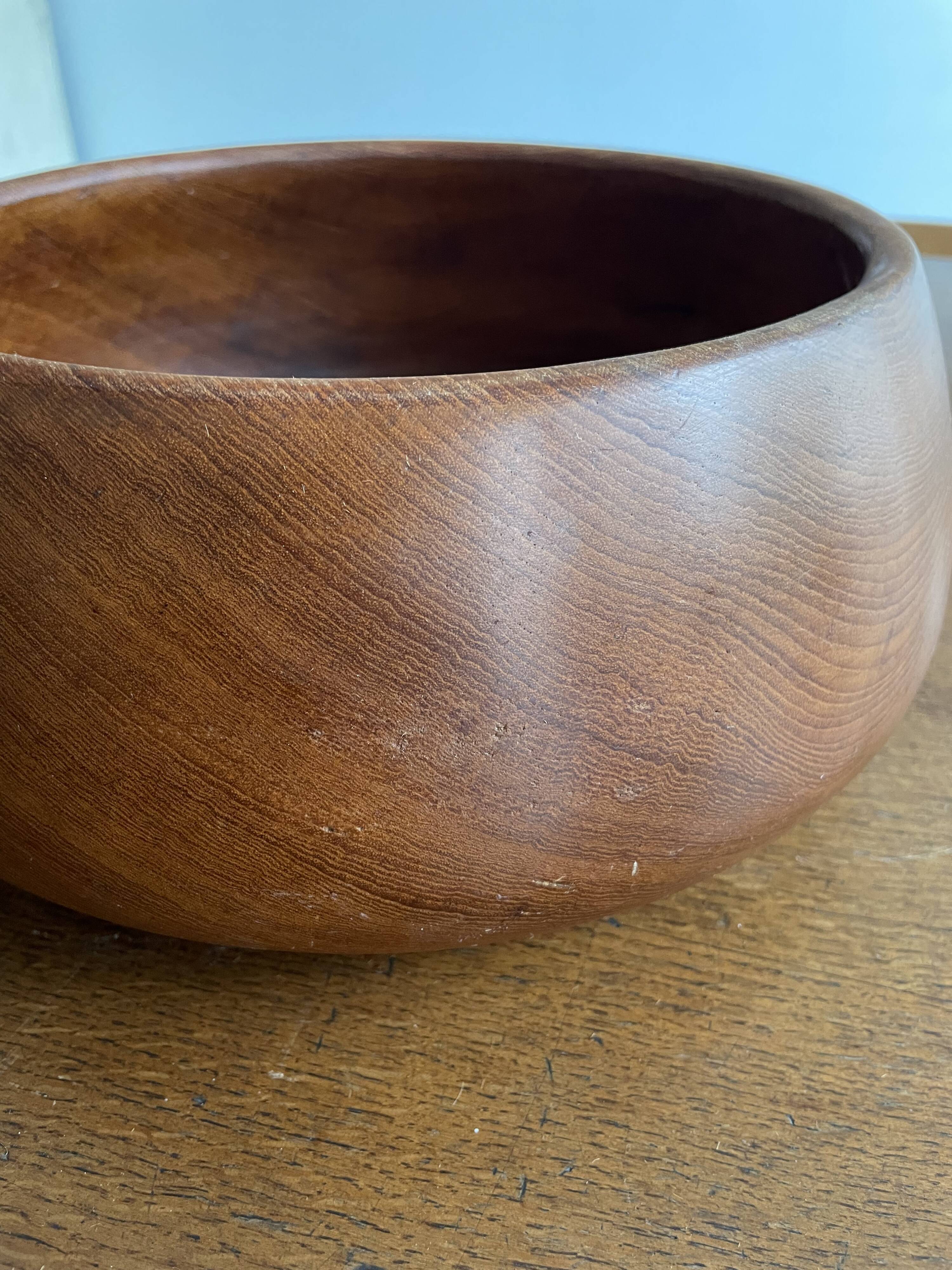 Teak bowl