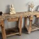 Genuine vintage wooden workbench from the 1960s stamped Grenade.