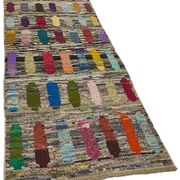 Tapis boho recyclé turc fait main 94 cm x 275 cm