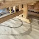 Monastery table with extensions in solid oak