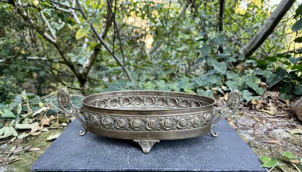 Jardinière en cuivre époque Art Déco