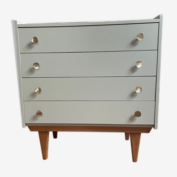 Vintage chest of drawers spindle feet