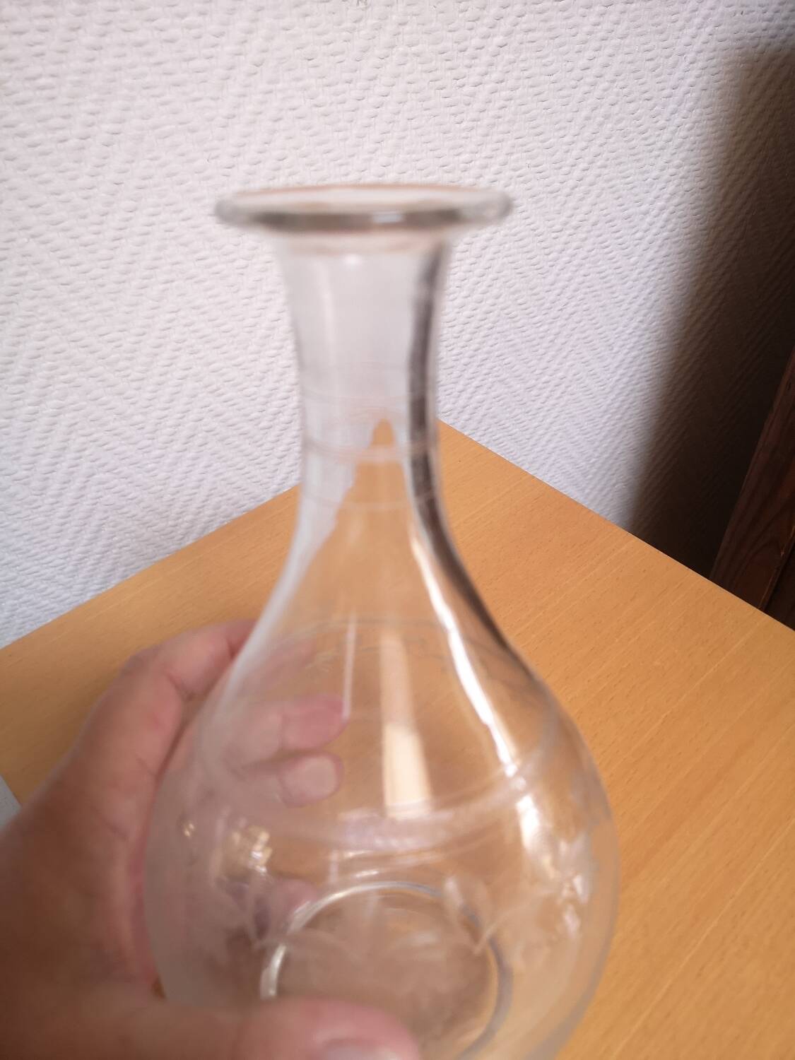 Art Deco Etched Glass Carafe