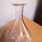 Carafe en verre gravé art déco