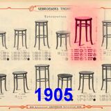 Piano stool by Thonet 1910, perfect caning