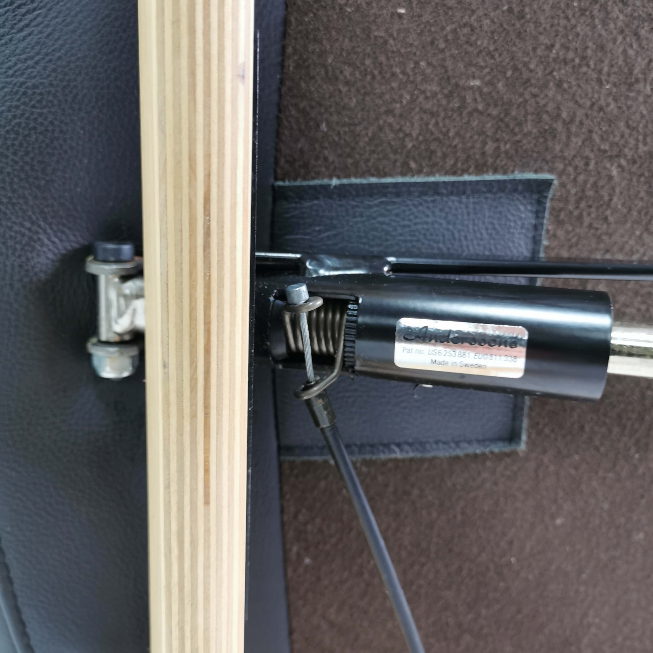 Leather reclining armchair, Nordic Easy Chair, Denmark.