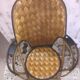 Fauteuil bambou écorce de châtaigner