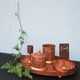 Arts and Crafts Brass And Copper Tray + lot of 4 Pieces