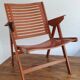 REX folding armchair by designer Niko KRALJ, 1950s, compass legs