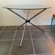 Round kitchen or dining room in smoked glass chrome structure an70