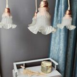 Glass tulip pendant light