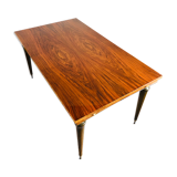 Table à manger en noyer avec rallonges