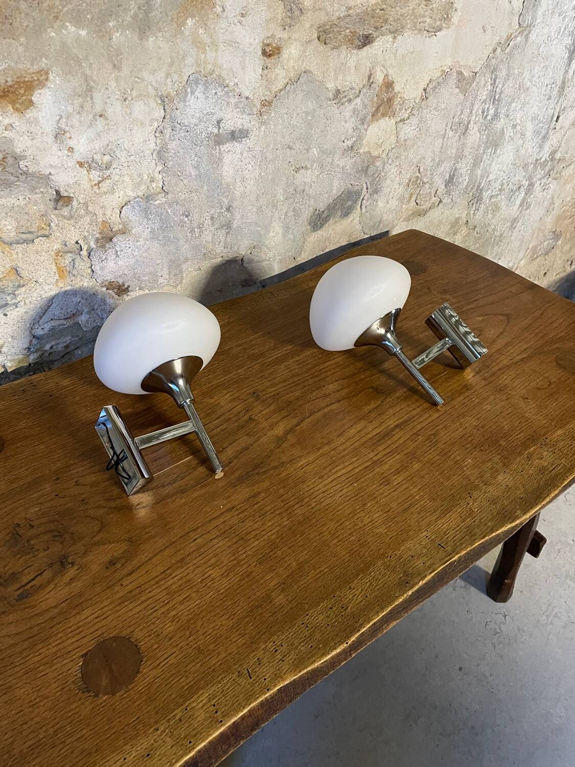 Paire d’appliques Sciolari années 70