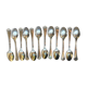 12 mocha spoons , solid silver, Émile Puiforcat