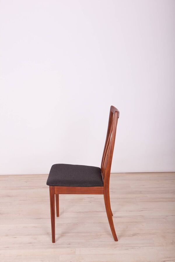 Chaises de salle à manger en tissu et teck par Leslie Dandy pour G-Plan, années 1960, lot de 6