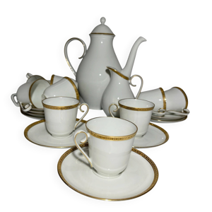 service à café ancien - limoges porcelaine