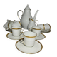 Antique porcelain coffee service – 9 people, Limoges