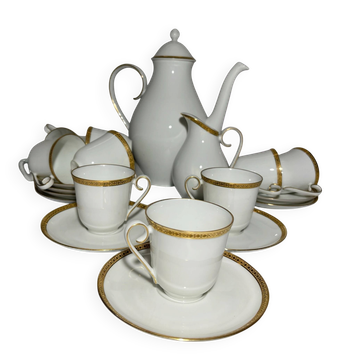 Antique porcelain coffee service – 9 people, Limoges
