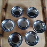 7 coupes à glace anciennes en inox