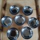 7 antique stainless steel ice cream cups