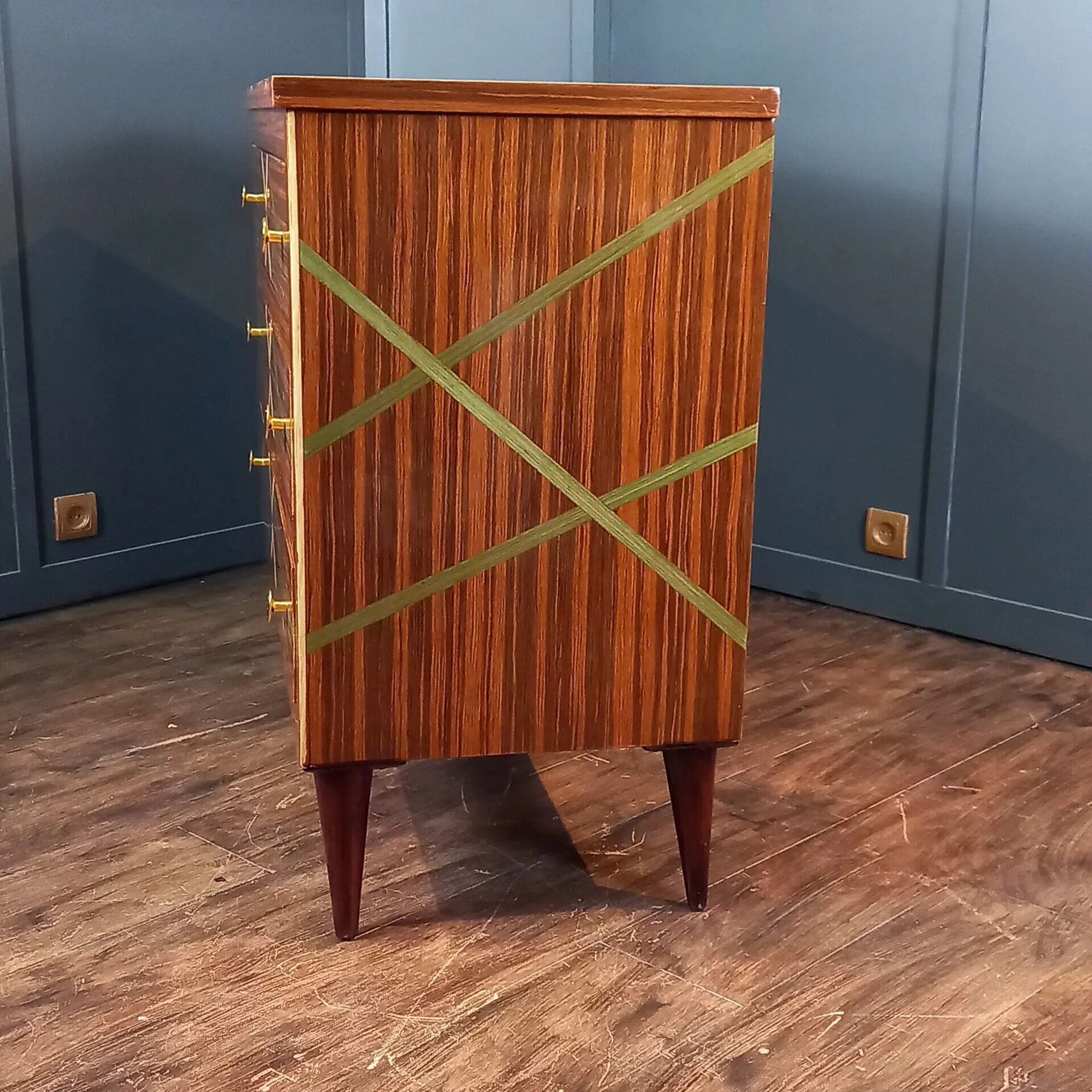 Italian mid-century chest of drawers Gio Ponti style