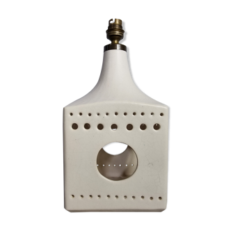 Marais pottery, white porcelain lamp foot, circa 1960/1970